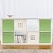 Sorbus Foldable Storage Cube Basket Bin (4 Pack, Green)