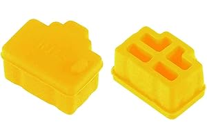 WXZRLIU 30pcs RJ45 Jack Dust Cover,RJ45 Anti Dust Cover Cap Protector Plug Protects Ethernet Hub Port for RJ45 Female Port for TV,Computer,Other Devices (Yellow)
