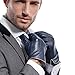 MATSU Men Winter Warm Touchscreen Texting Lambskin Driving Motorcycle Leather Gloves M1006(Cashmere/Long Fleece Lining)