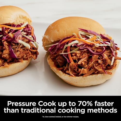 Ninja Foodi 10-in-1 Pressure Cooker & Air Fryer, 6.5 Quart - Stainless Steel Multi-Cooker with Precise Heating - Perfect Holiday Gift & Healthy Fast Cooking (OS300)
