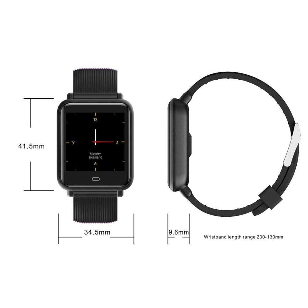 UKCOCO Q9 Smart Watch Band, IP67 Life Monitor de presión Arterial ...