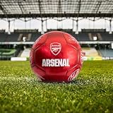 Hy-Pro Arsenal F.C. Classic Signature Football Size 5 Metallic Red view 2
