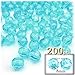 The Crafts Outlet 200pc Faceted Plastic Transparent Beads Round 8mm Raspberry Red Beads
