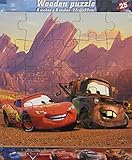 Disney Cars 25 Piece Wooden Jigsaw Puzzle