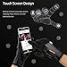 RGCTL Winter Sport Gloves, Leather Gloves with Full Finger Touchscreen and Fleece Liner for Outdoor Activities Cycling Men Women One Size Fit Most
