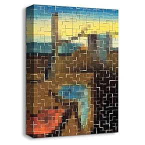 Canvas Wall Art Abstract Famous Pictures Painting Artwork for Home Prints Framed - 12x18 inches