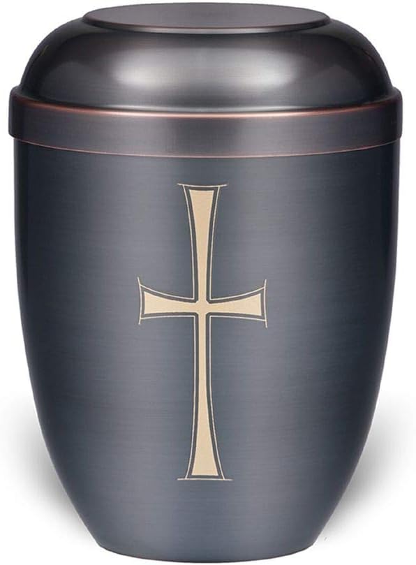 legendURN Cremation urn made from copper 'Cross'