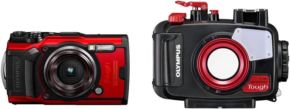 Amazon Olympus デジタルカメラ Tough Tg 6 レッド 10万画素cmos F2 0 15m 防水 100kgf耐荷重 Gps 内蔵wi Fi Tg 6red Tg 6用 防水プロテクター Pt 059 コンパクト 通販