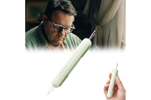 FANSUIT 2 in 1 Needle Threader Seam Ripper, Upgrade 2 in 1 Needle Threaders Seam Rippers for Sewing, Crafting Knitting Accessories Sewing Supplies Sewing Machine, Multifunctional Seam Rippers (Green)