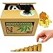 Diniiko Mischief Saving Box, Adorable Cute Hiding Panda Coin Stealing Money Piggy Bank Cents Penny Great Christmas/Birthday Toy Gift Kids (Panda)