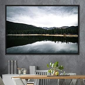 signwin Framed Canvas Wall Art Calming Waters Aerial...