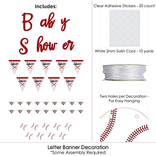 Big Dot Of Happiness Batter Up Baseball Baby Shower Letter