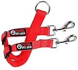 Primal Pet Gear Double Two Dog Leash Coupler, New Improved Model, Walk and Control 2 Dogs Easily, 1