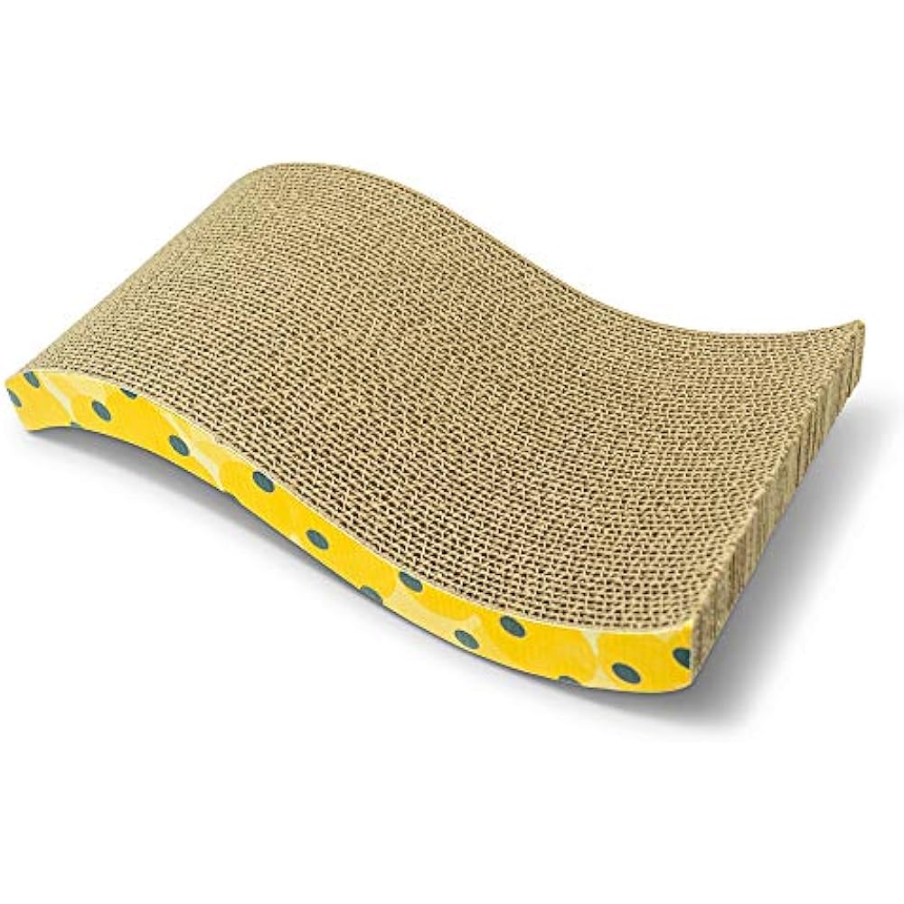 OurPets THE Scratching Pads WAVE Curved Catnip Scratcher (Includes 100
