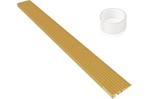 LIEKUMM 5/8" Rise PVC Threshold Ramp for Doorways, Wheelchair Ramp with 1700 lbs Capacity, Portable Door Ramp for Electric Wheelchairs, Strollers, Garage, Robot Vacuums, Yellow