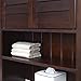 Crosley Furniture Lydia Over The Toilet Storage Cabinet and Bathroom Organizer with Hooks and Shelves, Espresso