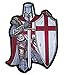 Leather Supreme Christian Red and White Crusader Knight Biker Patch
