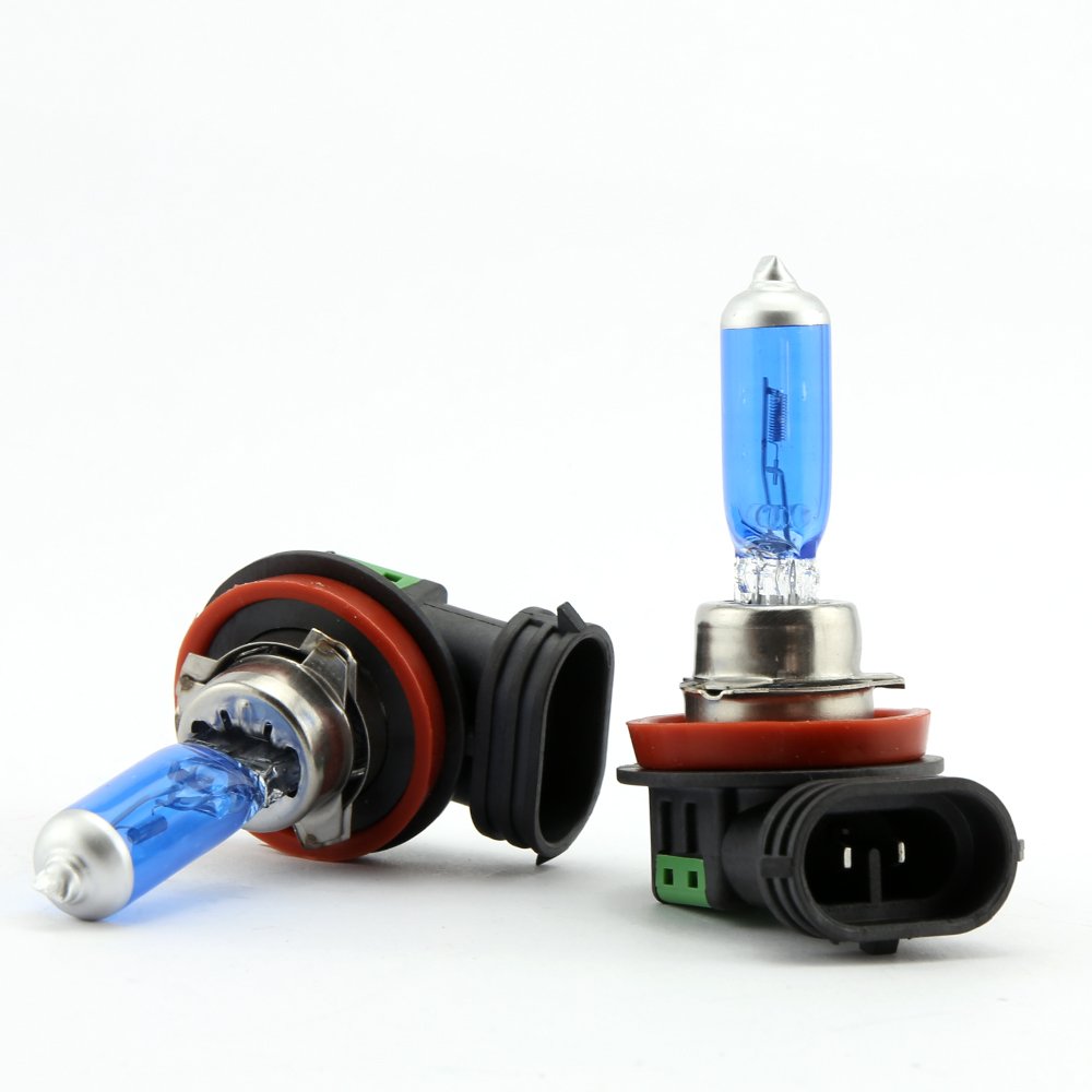 Krtopo 2x H11 100W Car Headlight Lamp Xenon Gas Halogen Light 12V Fog Xenon HID Bulb White