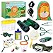 LBLA Outdoor Explorer Set 27 pc - Nature Exploration Kit Children Outdoor Games Mini Binoculars, Compass, Whistle, Magnifying Glass, Bug Catcher, Headlamp,Adventure, Hiking Educational Toy