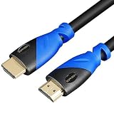 12 FT (3.6 M) High Speed HDMI Cable Male to Male with Ethernet Black (12 Feet/3.6 Meters) Supports 4K 30Hz, 3D, 1080p and Audio Return ED700539