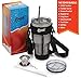 30oz Tumbler Carrier Holder Pouch With Stainless Steel Insulated Travel Mug, Accessories Include Bag With Adjustable Strap, Shatter Proof Lid, Regular Lid, Tea Infuser, Straw, Cleaning Brush + eBook