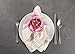 DII Beautiful Peony Flower Napkin Rings Pink, 4 Piece