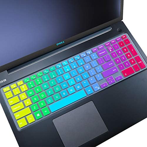 Keyboard Cover Fit Dell Inspiron 15 3000 5000 Series New Inspiron 17 3000 Series Insprion 17 7786 Dell G3 15 17 Series New Dell G5 15 Series Dell G7 15 17 Series Rainbow