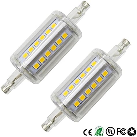 Dayker R7s LED 5W Double Ended J Type 78mm 450LM AC 120V R7s Standard Floodlight 40W Halogen Replacement Bulb(White)
