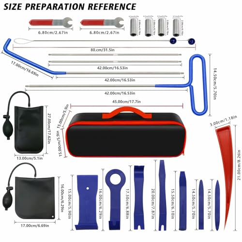 Tekeviss Stainless Steel Assorted 5th Wheel Pin Puller, 68 inches Pull Hook J-Hook