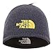 The North Face Winter Thicken Polar Fleece Knit Ski Reversible Beanie Hat (Gray, One Size)