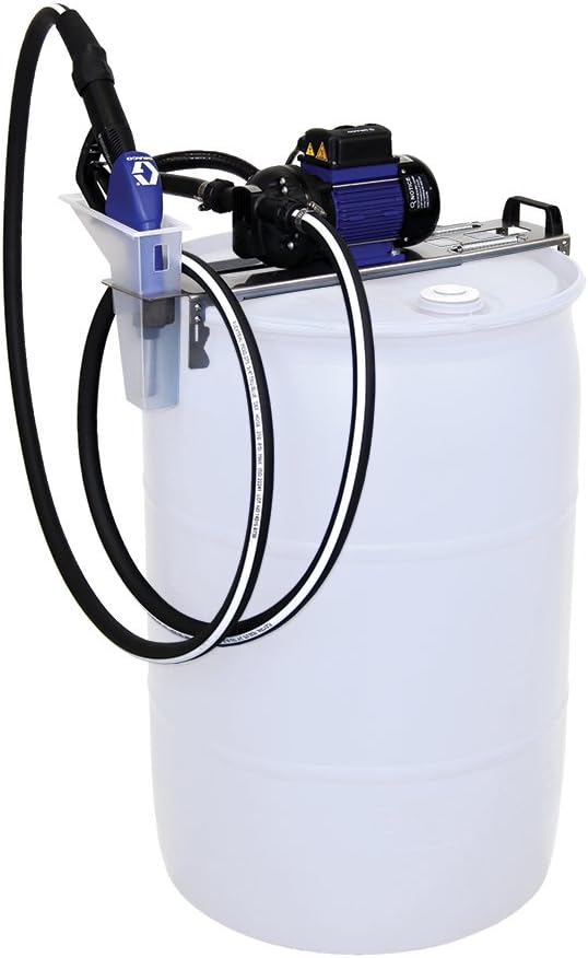 Graco 24V656 LD Electric Diesel Exhaust Fluid (DEF) Drum Pump Package with Auto Nozzle, 120V, 9 GSM Maximum Flow Rate, Blue
