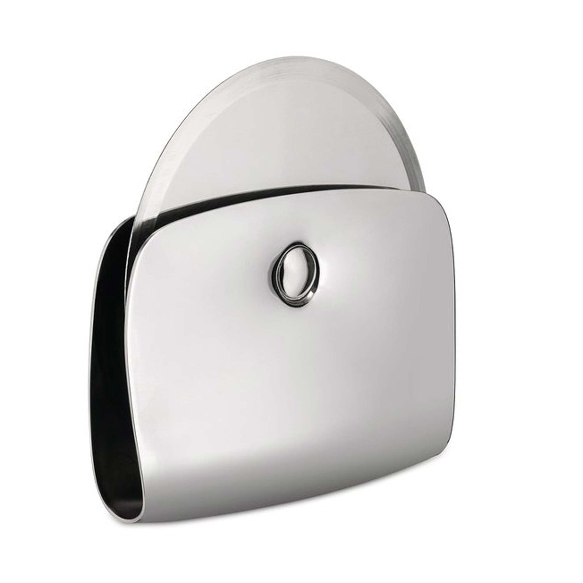 Alessi Taio VS04 - Design Pizza Cutter Wheel, 18/10 Stainless Steel and Aisi 420 Steel Blade, Silver with Polished Finish