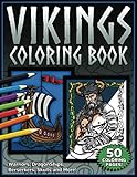 Vikings Coloring Book: Norse Warriors, DragonShips, Berserkers, Skulls and More! by TopTier Coloring Books