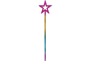 MYUBWTF Silver 13 Inches Star Wand Elf baton Angel Star Magic Wand…