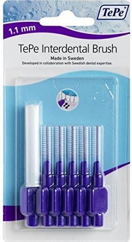 TePe 1.1 mm Interdental Purple Brushes Pack of 6