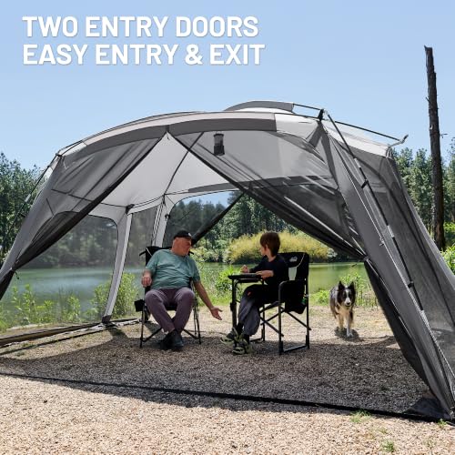 TIMBER RIDGE 15x10 FT Screen House Gazebo Review: Hexagonal Shelter with Double-Woven Mesh image 19