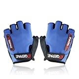 Oceantree(TM) New Cycling Bike Bicycle Gel Silicone half finger Ultra-breathable gloves (blue, M)