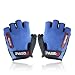Oceantree(TM) New Cycling Bike Bicycle Gel Silicone half finger Ultra-breathable gloves (blue, M)