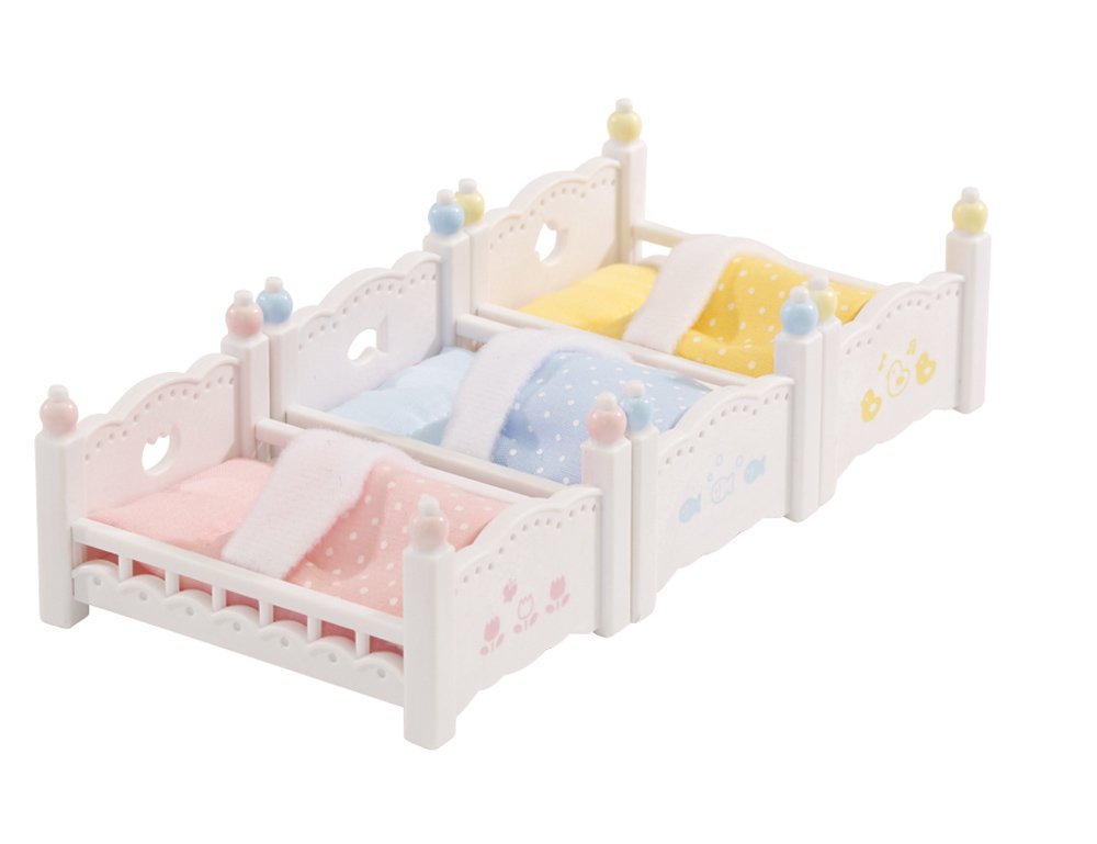 Calico Critters Triple Baby Bunk Beds Kids Girls Play Toy Doll