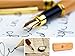 ZenSupply Hand Crafted Bamboo Fountain Gold Plated Pen In A Case | Smooth Ink Flow, Consistent Writing, Easy Refill | For Men, Women, Authors, Calligraphy, Office, Gifts, Drawing, Journals, More