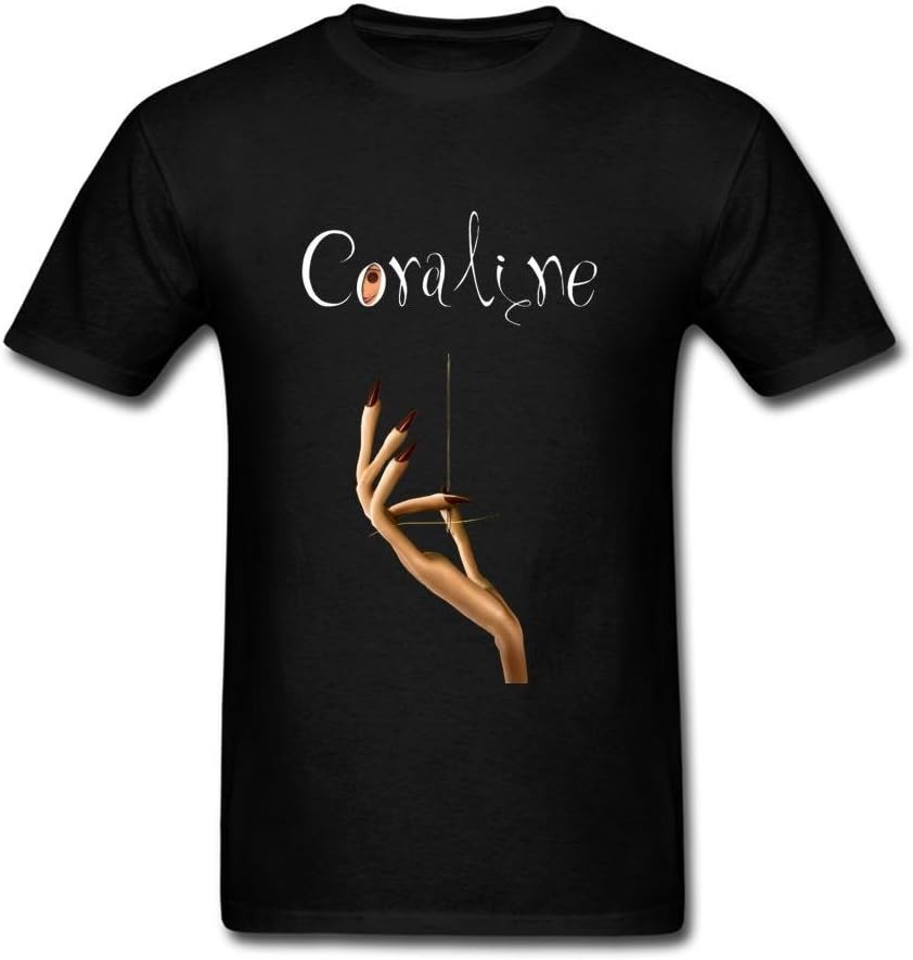 Men's Coraline Stop Motion Animation Design Cotton T-Shirt S