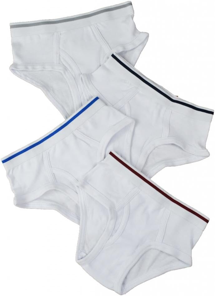 Buyless Fashion Boys Brief Underwear Assorted Colors Soft Cotton 4 Pack