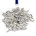 Twilight's Fancy 150pcs 16mm (5/8 inch) Platinum Silver Ribbon Clamp End Crimps - Artisan Series