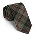 Elviros Mens Eco-friendly Handmade Plaid Cashmere Wool Slim Tie 2.4'' (6cm) Tartan A