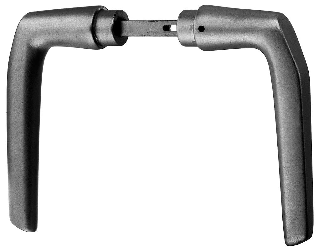 Gah-Alberts 412661 Door Handle Pair for Locking Cases 50-60 mm Handle Width 115 mm Aluminium/Anodised Silver