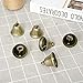Finico 25Pcs 38mm Vintage Bronze Jingle Bells,Craft Bells for Doorbell Potty Training,Housebreaking,Making Wind Chimes,Christmas Bekk and etc