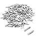 BronaGrand 100 PCS Silver Alligator Hair Clip Flat Top with Teeth for Arts & Crafts Projects, Dry Hanging Clothing, Office Paper Document Organization,Hair Care(1.26 Inch)