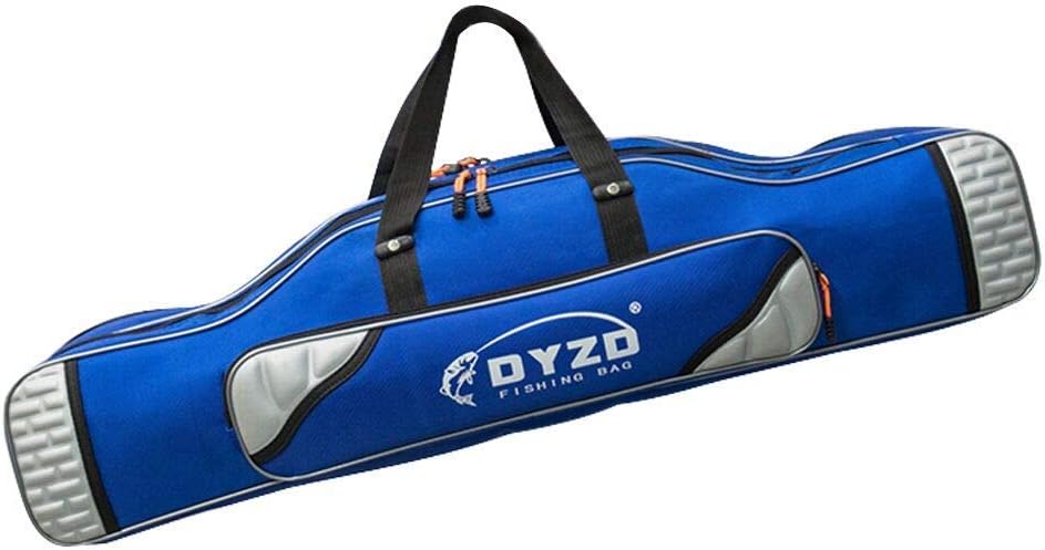 UNISTRENGH Fishing Rod Case Portable Folding Fishing Rod Case Fishing Pole Reel Storage Bag Fishing Gears Organizer 80cm/90cm/100cm/120cm