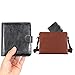 Wisdompro Business Card Book Organizer, Premium PU Leather Wallet Name Credit ID Card Holder Case with Magnetic Shut for 64 Business Cards (Build in 64 Card Slot & 14 Small Cells for Memory Cards)