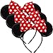 Disney Junior (3 Pack) Minnie Mouse Ears Licensed Disney Headbands Cute Sparkle Ears Bow Minnie Mouse Accessories